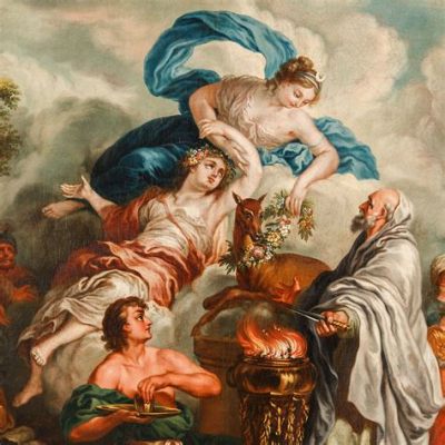 Il Sacrificio di Ifigenia: Un Dramma Classico Incarnato con Luminosità Baroque